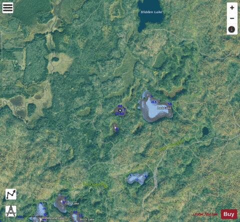 Rock No 2 depth contour Map - i-Boating App - Satellite
