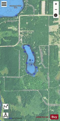 Alexander Lake depth contour Map - i-Boating App - Satellite
