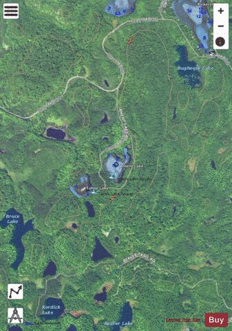 Ament Lake depth contour Map - i-Boating App - Satellite