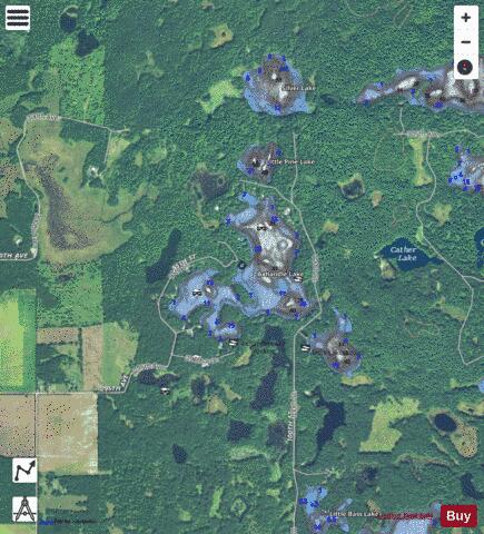 Axhandle Lake depth contour Map - i-Boating App - Satellite