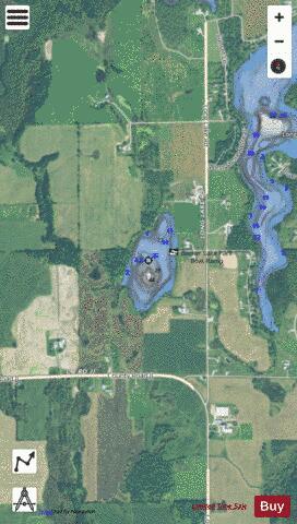 Becker Lake depth contour Map - i-Boating App - Satellite