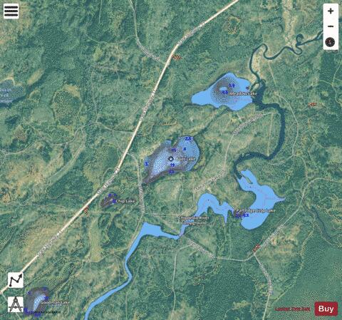 Boos Lake depth contour Map - i-Boating App - Satellite