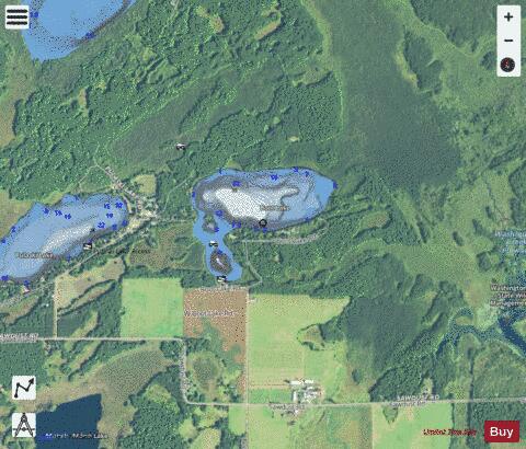 Boot Lake depth contour Map - i-Boating App - Satellite