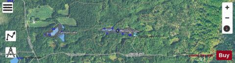 Bradley Lake depth contour Map - i-Boating App - Satellite