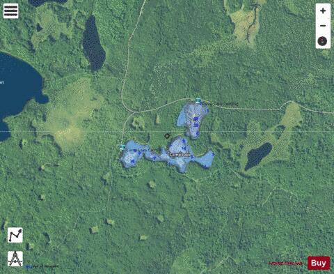 Camp Lake B depth contour Map - i-Boating App - Satellite