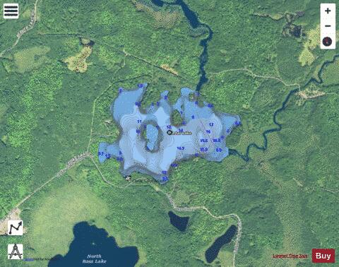 Cedar Lake C depth contour Map - i-Boating App - Satellite
