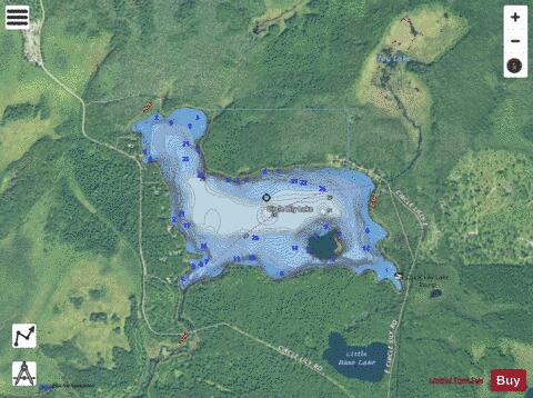 Circle Lily Lake depth contour Map - i-Boating App - Satellite