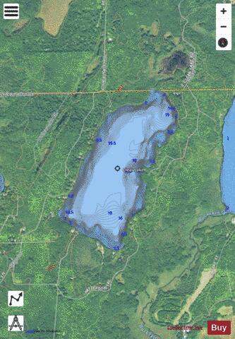 Clear Lake C depth contour Map - i-Boating App - Satellite