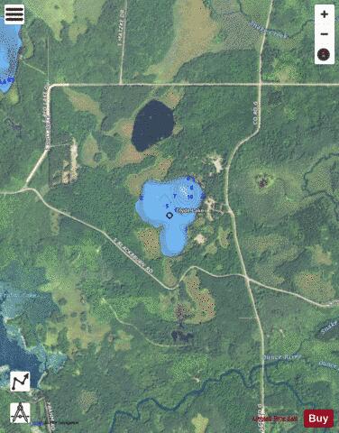 Clyde Lake depth contour Map - i-Boating App - Satellite