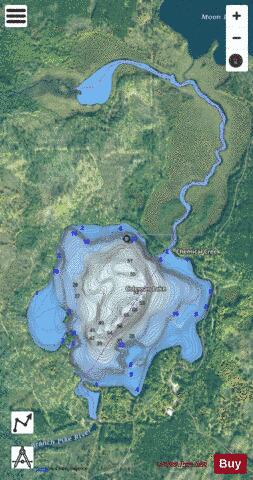 Coleman Lake depth contour Map - i-Boating App - Satellite