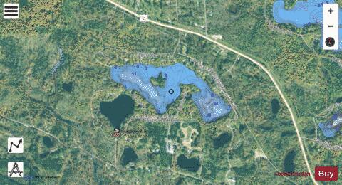 Cosgrove Lake depth contour Map - i-Boating App - Satellite