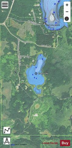 Crotty Lake depth contour Map - i-Boating App - Satellite