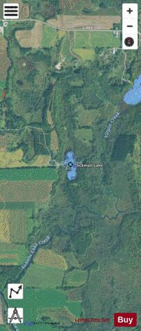 Dickman Lake depth contour Map - i-Boating App - Satellite