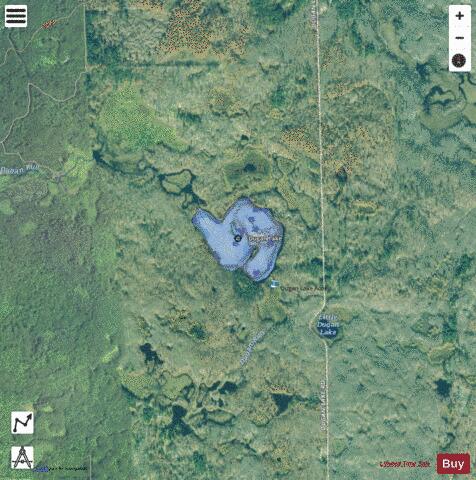 Dugan Lake depth contour Map - i-Boating App - Satellite