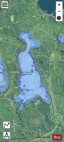 East Horsehead Lake depth contour Map - i-Boating App - Satellite