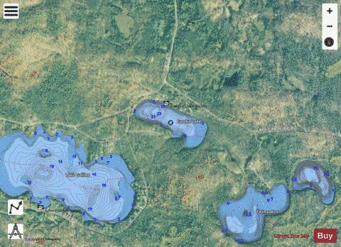 Eureka Lake depth contour Map - i-Boating App - Satellite