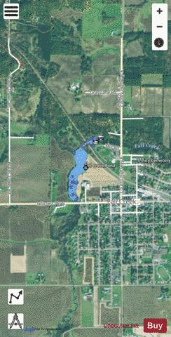 Fall Creek Pond depth contour Map - i-Boating App - Satellite