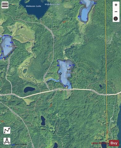 Favill Lake depth contour Map - i-Boating App - Satellite