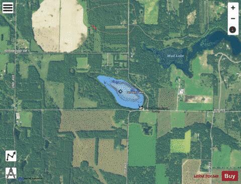Fenner Lake depth contour Map - i-Boating App - Satellite