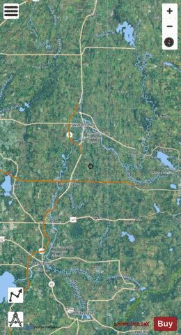Hahns Lake depth contour Map - i-Boating App - Satellite