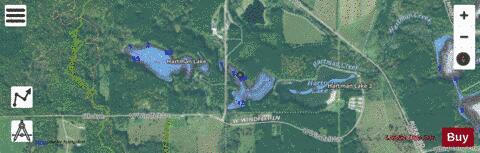 Hartman Lake depth contour Map - i-Boating App - Satellite