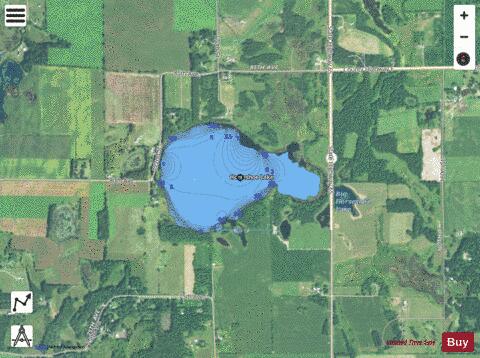 Horseshoe Lake E depth contour Map - i-Boating App - Satellite