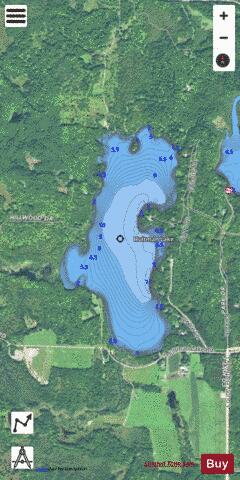 Hultman Lake depth contour Map - i-Boating App - Satellite