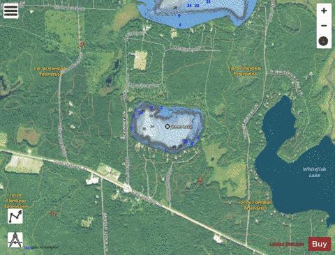 Jerms Lake depth contour Map - i-Boating App - Satellite