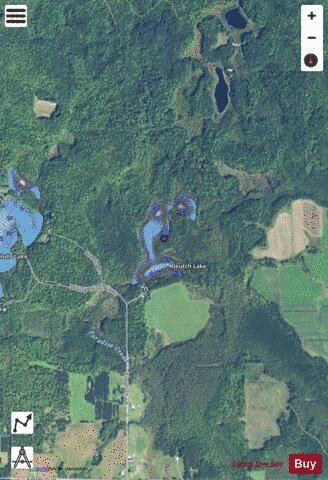 Kleutch Lake depth contour Map - i-Boating App - Satellite