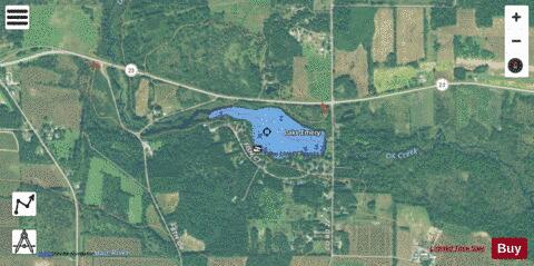 Lake Emery depth contour Map - i-Boating App - Satellite