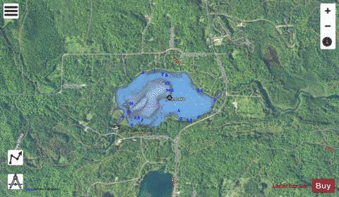 Johns Lake depth contour Map - i-Boating App - Satellite