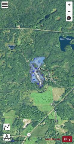 Lake Ten depth contour Map - i-Boating App - Satellite