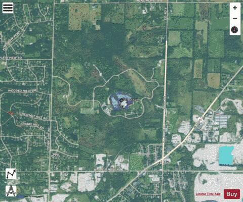 Lannon County Park Pond depth contour Map - i-Boating App - Satellite