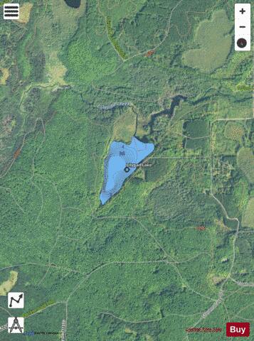 Lilypad Lake depth contour Map - i-Boating App - Satellite