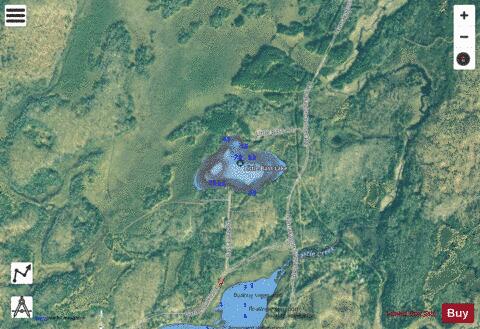 Little Bass Lake depth contour Map - i-Boating App - Satellite