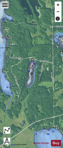 Little Granite Lake depth contour Map - i-Boating App - Satellite