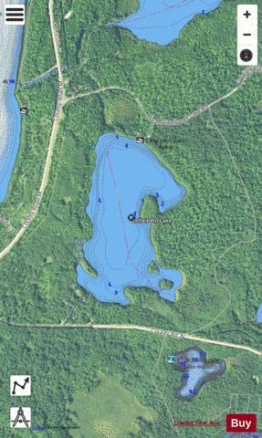Little John Lake depth contour Map - i-Boating App - Satellite