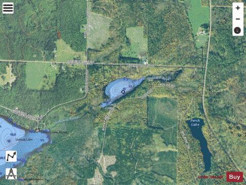 Little Siskiwit Lake depth contour Map - i-Boating App - Satellite
