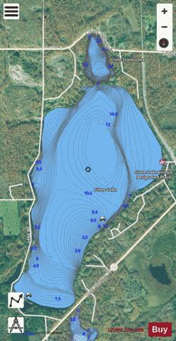 Little Stone Lake depth contour Map - i-Boating App - Satellite