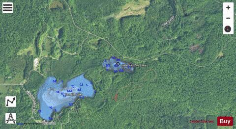 Little Van Zile Lake depth contour Map - i-Boating App - Satellite