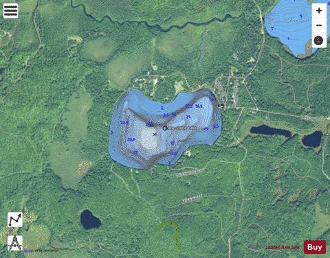 Lone Stone Lake depth contour Map - i-Boating App - Satellite