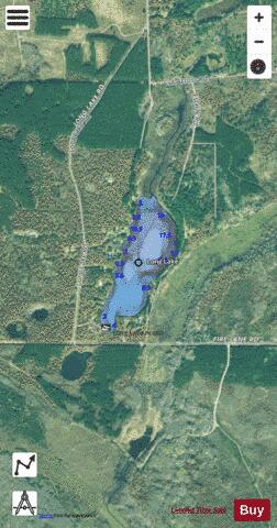 Long Lake H depth contour Map - i-Boating App - Satellite