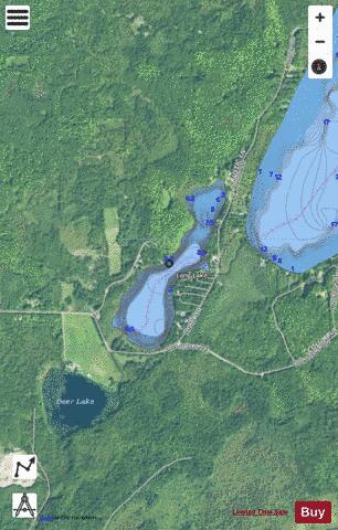 Long Lake R depth contour Map - i-Boating App - Satellite