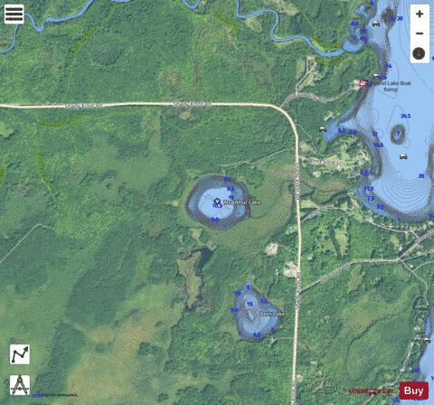 McArthur Lake depth contour Map - i-Boating App - Satellite