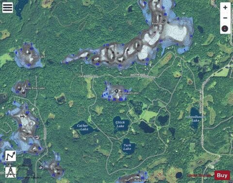 Mcdonald Lake depth contour Map - i-Boating App - Satellite