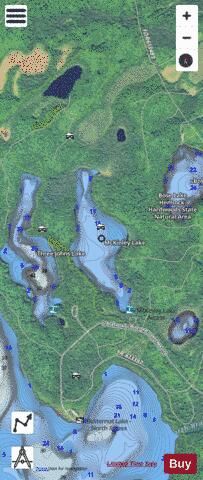 Mckinley Lake depth contour Map - i-Boating App - Satellite