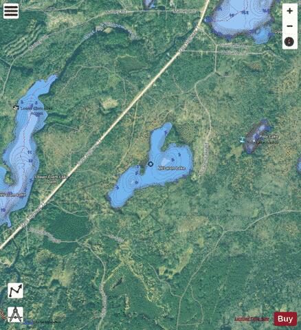 Mclaren Lake depth contour Map - i-Boating App - Satellite