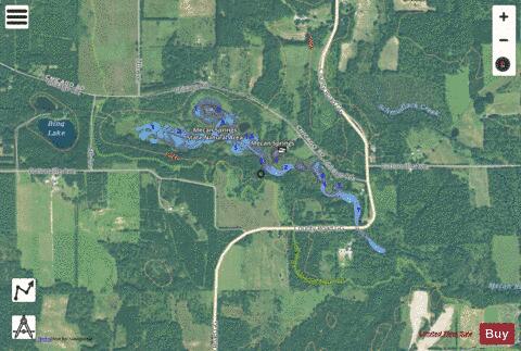 Mecan Springs depth contour Map - i-Boating App - Satellite