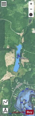 One Mile Lake depth contour Map - i-Boating App - Satellite