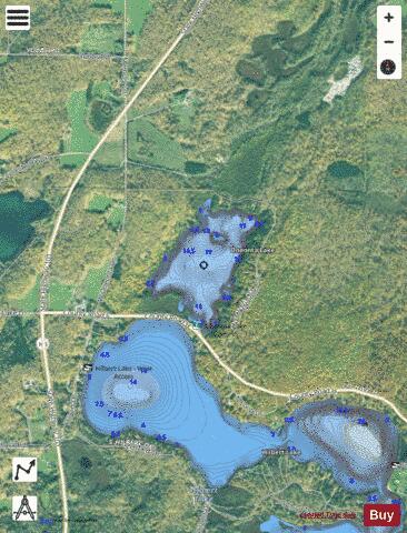 Oneonta Lake depth contour Map - i-Boating App - Satellite